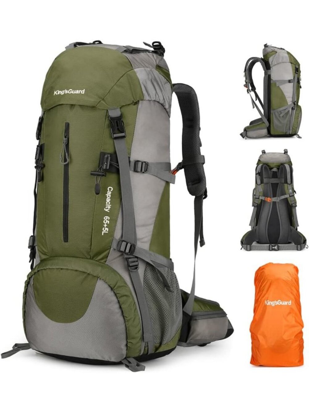 Lightweight 70L Hiking Backpack with Rain Cover | Waterproof Travel & Camping